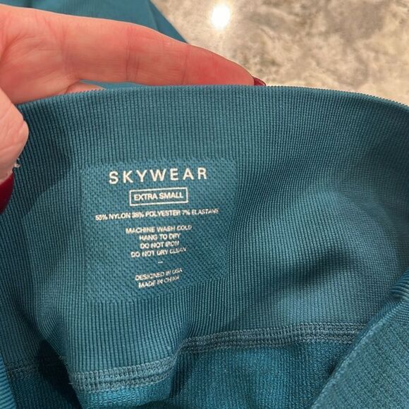 🌊 Sky Wear Legacy Seamless Leggings - Tidewater, Size Extra Small - Picture 7 of 7